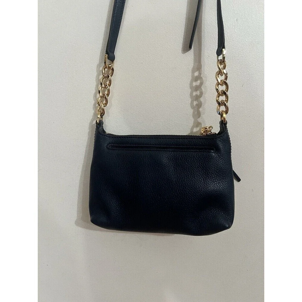Michael Kors Jet Set Crossbody Bag Leather Navy Blue - Picture 4 of 8